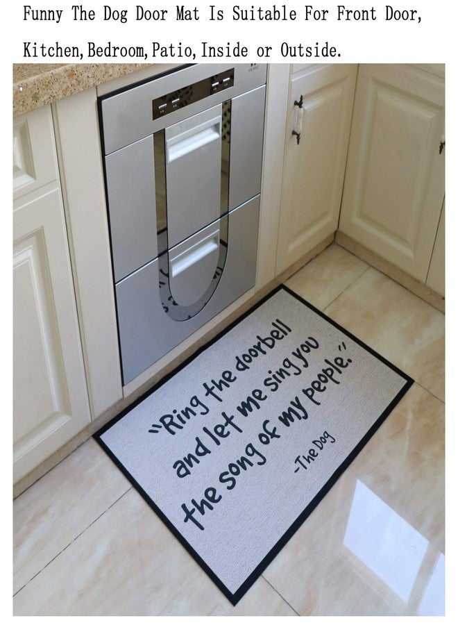 NYDECOR Front Door Mat Outdoor Indoor Enter Funny Doormat Outside Large Rubber Thin Non Slip Carpets for Bedroom Kitchen Patio Garden, 2' x 3'(The Dog) - Image 4