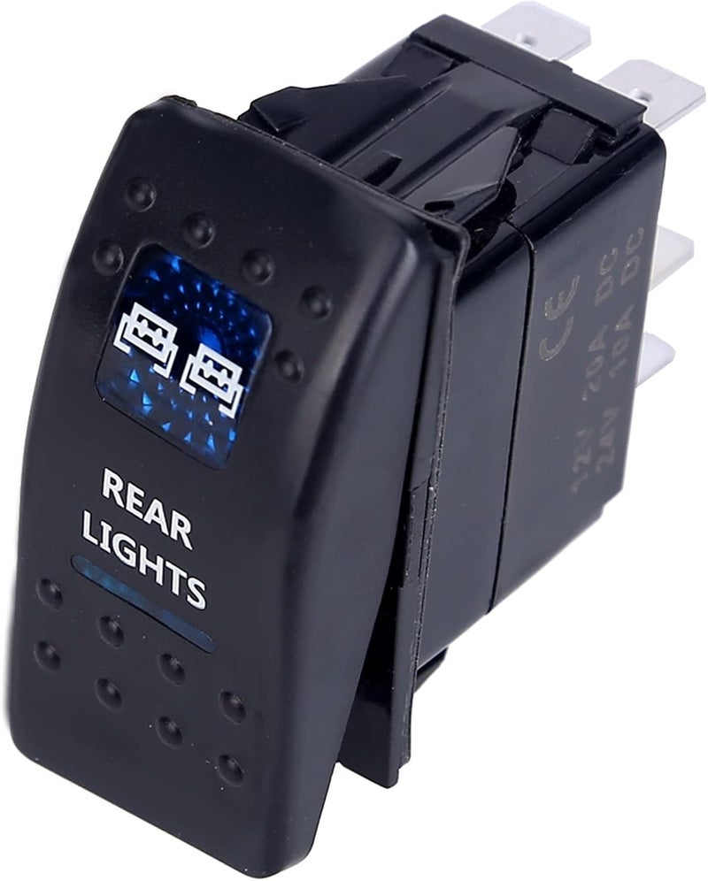 Wivplex 5pin Lighted Toggle Switch for 12V Systems - Image 1