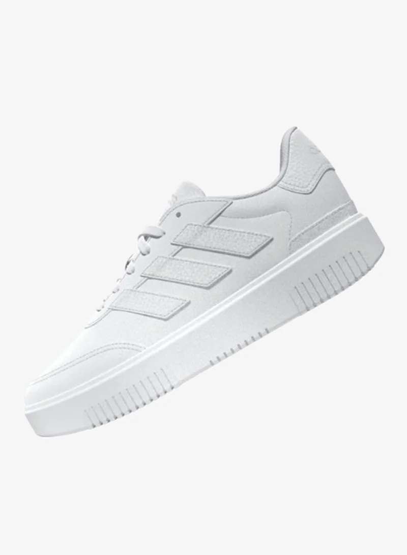 Adidas FTWWHT/FTWWHT/FTWWHT Courtblock Shoes for Women | Best Price UAE