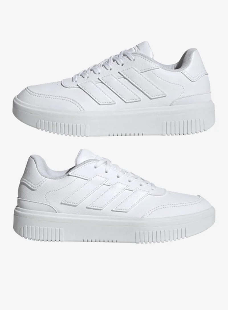 Adidas FTWWHT/FTWWHT/FTWWHT Courtblock Shoes for Women | Best Price UAE