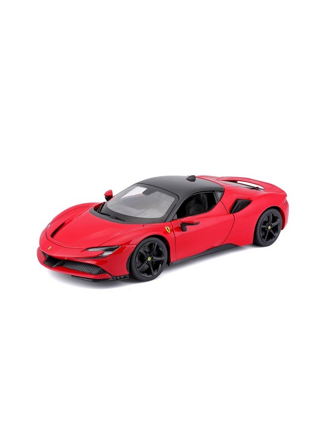 Bburago 1:18 R&P SF90 Stradale, Red - Image 1