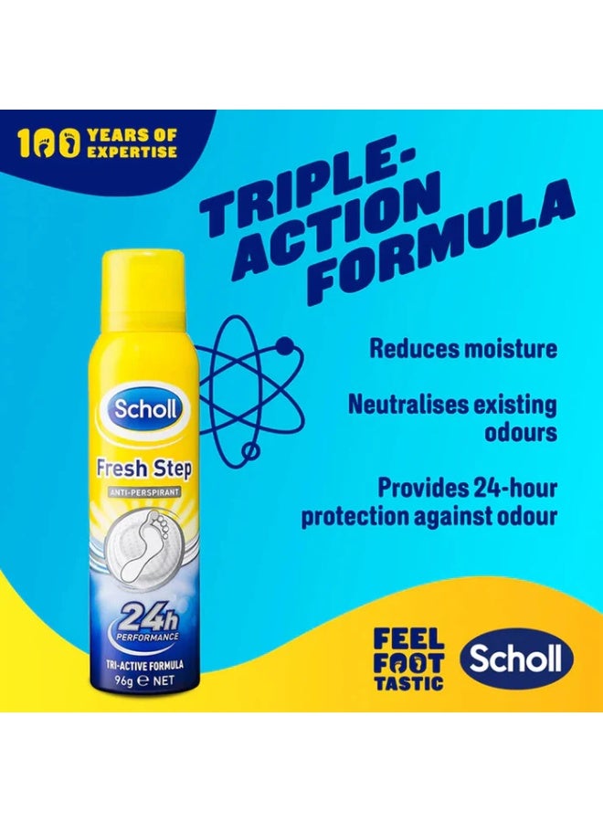 Scholl Fresh Step Foot Deodorant 150ml - Image 3