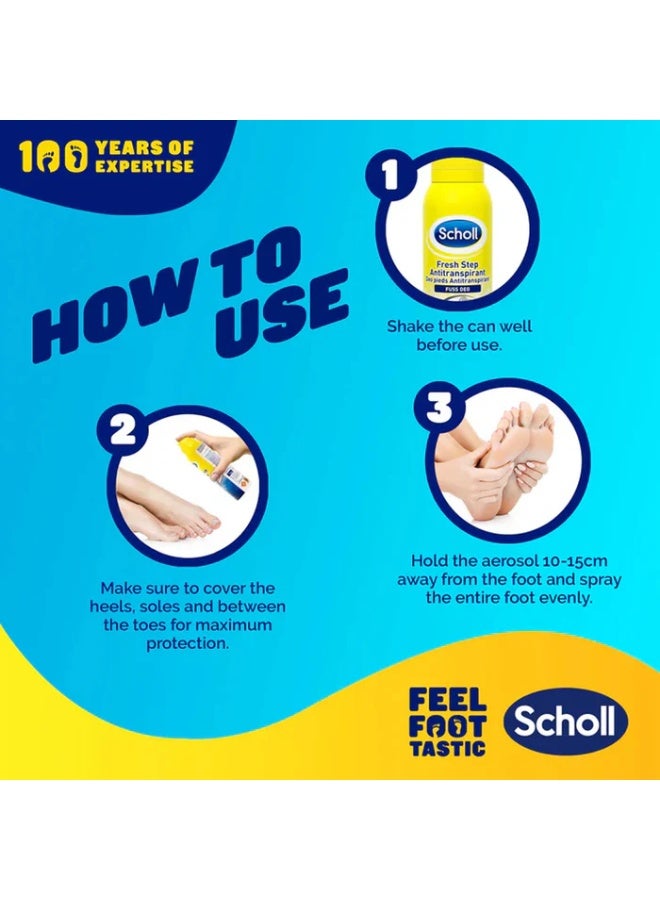 Scholl Fresh Step Foot Deodorant 150ml - Image 2