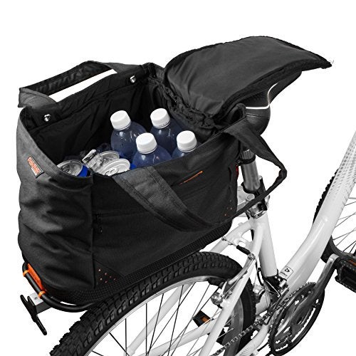 Ibera Bike Bag Insulated Cooler 16L - Clip-On Bike Rack Bag with Hard Base & Shoulder Straps - Fresh-Keeping & Reusable Grocery Bag - Bike Accessories for Adult Bikes - PAKRAK ONLY RACKS - Image 1