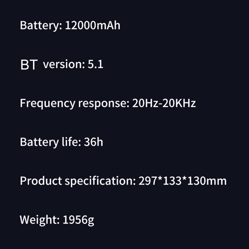 زيلوت مكبر صوت بلوتوث ZEALOT S37L BT مع مضخمات صوت فرعية وسماعات لاسلكية ببطارية 12000 مللي أمبير تدوم 36 ساعة وقوة 40 واط - Image 2