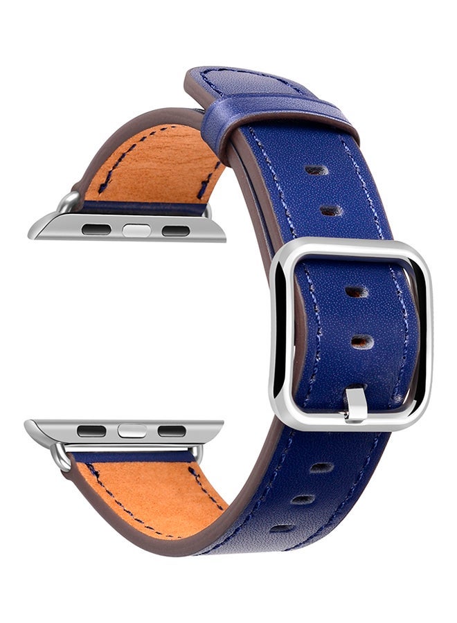 إسكدنيا Replacement Strap For Apple Watch Series 3/2/1 Dark Blue - Image 1