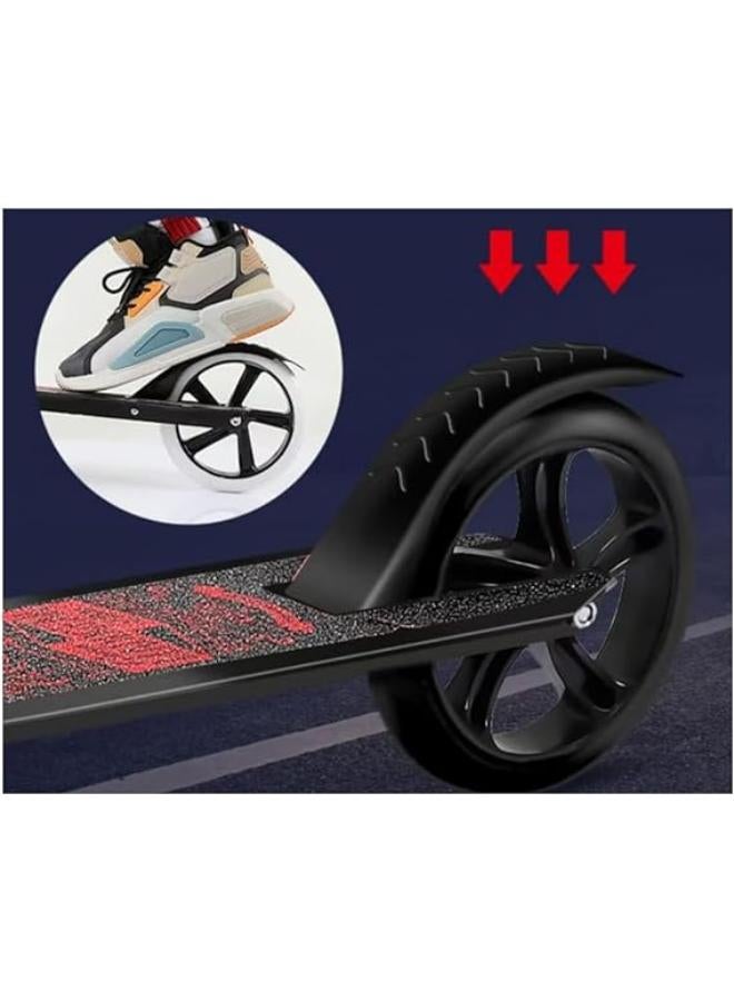 سكوتر بعجلة كبيرة للأطفال من كول بيبي - عجلة بولي يوريثان كبيرة مقاس 200 مم، حد وزن 220 رطل، سطح مقوى عريض، ارتفاع قابل للتعديل باستخدام الألومنيوم الفاخر، سهل الطي، ركوب سلس وسريع للأطفال بعمر 12 عامًا - Image 4