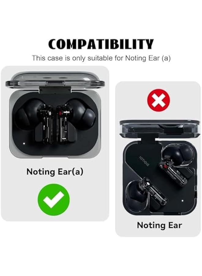 Protective Case for Nothing Ear (a), Clear Soft TPU Case for Nothing Ear (a), Scratch-Resistant Shell with Keychain, Lightweight Transparent Protective Cover Cpatible with Nothing Ear (a)  - Image 2