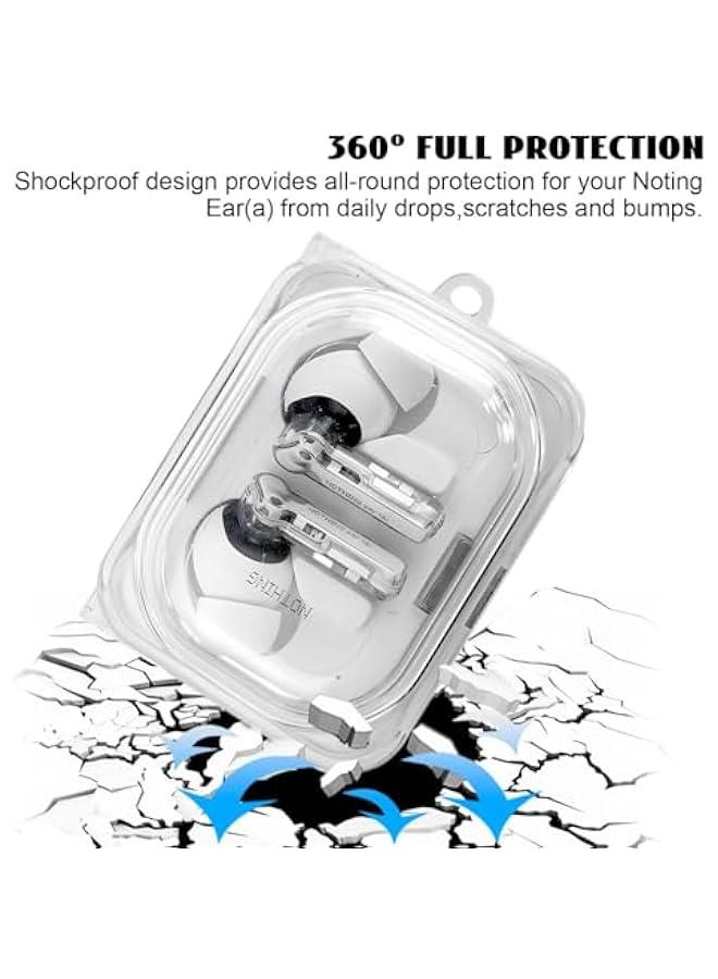 Protective Case for Nothing Ear (a), Clear Soft TPU Case for Nothing Ear (a), Scratch-Resistant Shell with Keychain, Lightweight Transparent Protective Cover Cpatible with Nothing Ear (a)  - Image 3