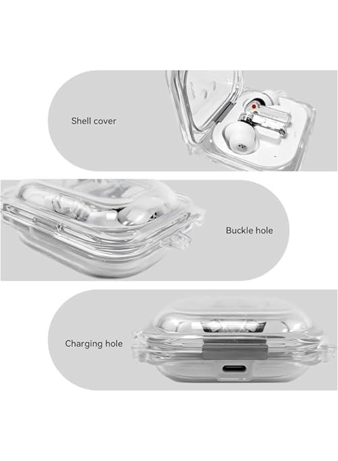 Protective Case for Nothing Ear (a), Clear Soft TPU Case for Nothing Ear (a), Scratch-Resistant Shell with Keychain, Lightweight Transparent Protective Cover Cpatible with Nothing Ear (a)  - Image 4