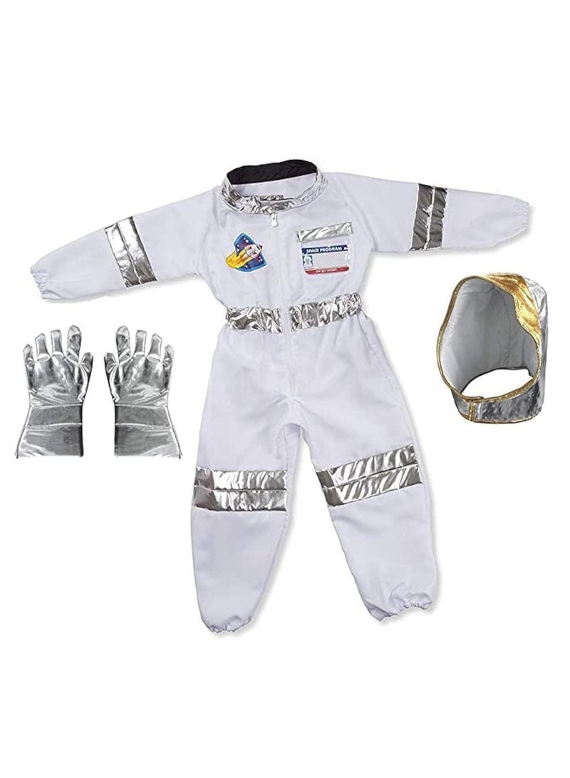 دوركو زي فضائي رائد الفضاء للأطفال ، الفضاء يتظاهر بلبس لعب الأدوار مجموعة للأطفال كوسبلاي ، زي لعب الأدوار مجموعة للأطفال كوسبلاي الأعمار 4-7 - Image 1