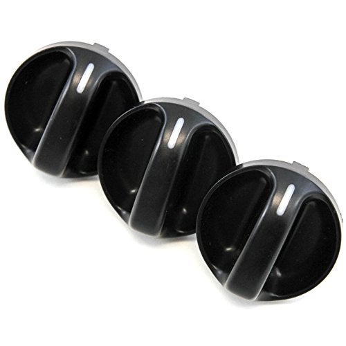 Red Hound Auto Set of 3 - Compatible with Toyota Tundra Truck 2000-2006 Control Knobs Dials Heater AC or Fan Replacement Full Air Conditioner - Image 1