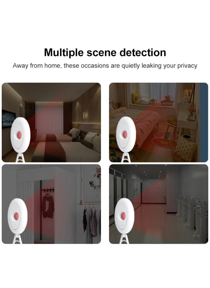 AMBERJACK Hidden Camera Detectors, Infrared Detector, Hotel Anti-Camera Anti-Peeping Tool, Camera Detector, Anti-Monitoring Inspection Detector for Hotel Bathroom, Spy Camera Detector (White)  - Image 3