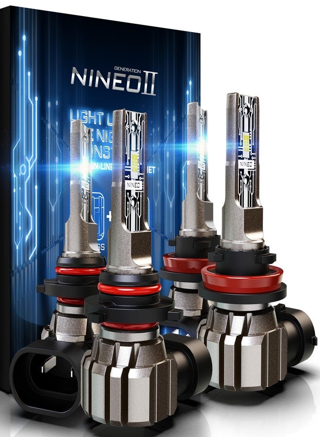 NINEO H11 900-5 Combo, H9 H8 HB-3 Driving Light Bulbs, Plug and Play, Off-Road Use or Fog Light, Pack of 4 - Image 1