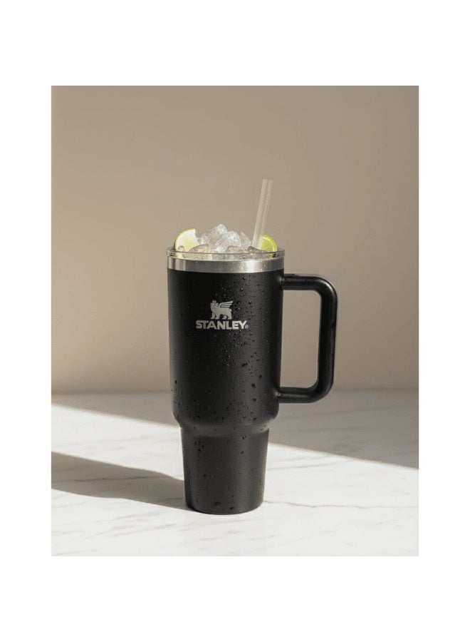 Stanly Original Stanley Quencher H2.0 FlowState™ 30 oz Tumbler - Black | Premium Stainless Steel Thermal Mug & Travel Cup | Stanley Mug with Handle & Straw | Keeps Drinks Cold for 9H, Iced for 40H - Image 1