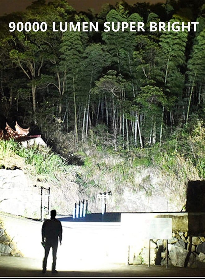 Led Flashlight, High Lumen, P70 Glare Flashlight, 5 Modes, Suitable for Camping/outdoor Travel (Black) - Image 2