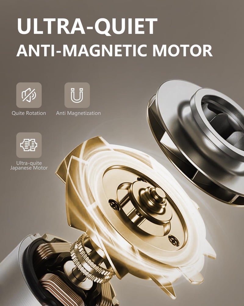 UnaMela Double Watch Winder for Automatic Watches: Automatic Watch Winder Box with Japanese Quiet Motor, Crocodile Pattern Leather, Flexible Pillow Fits Women and Men, AC Adapter or Battery Powered - Image 3