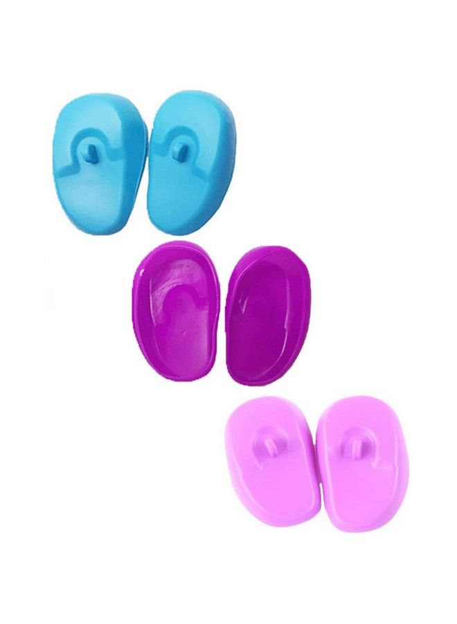 SYBL 3 Pairs Reusable Soft Silicone Professional Ear Cover Earmuffs Protector Waterproof Hairdressing Ear Caps Beauty Tool For Hair Salon Hair Dyeing Baked Oil Etc - Image 2