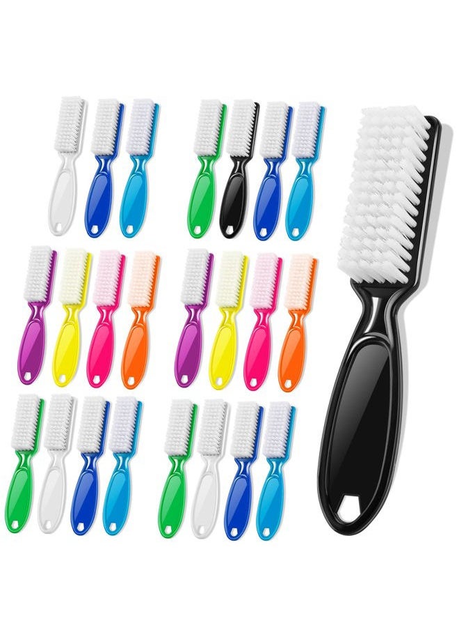 NICEMOVIC 24 Pcs Handle Grip Nail Brush, NICEMOVIC Hand Fingernail Cleaner Brush Manicure Tools Scrub Cleaning Brushes Kit, Use for Toe and Nail Cleaning (Bright Colors)  - Image 1