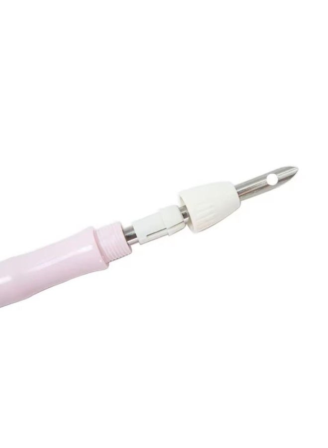 Hand Embroidery Tool with Interchangeable Needle, Rose Silver Sewing Needles Set, for Sewing and Hand Embroidery - Image 3