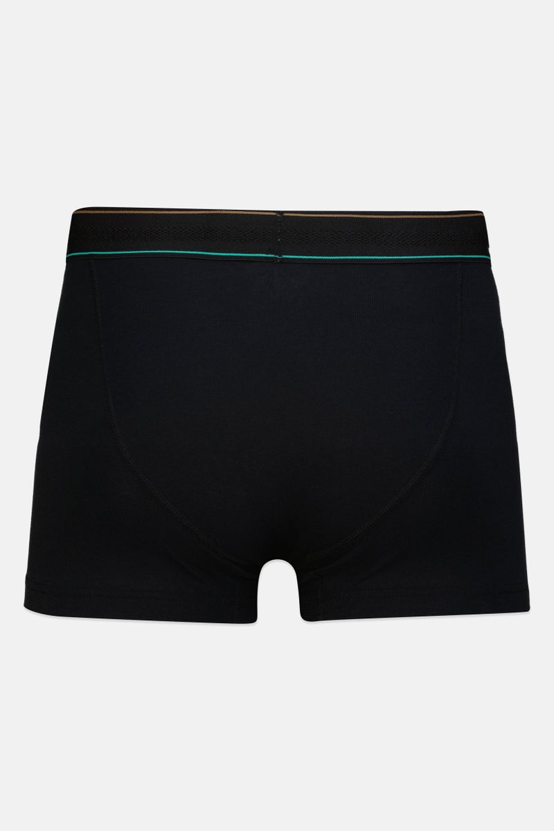 Threadbare Men 3 Pcs Brand Logo Boxer Briefs, Black - Image 3