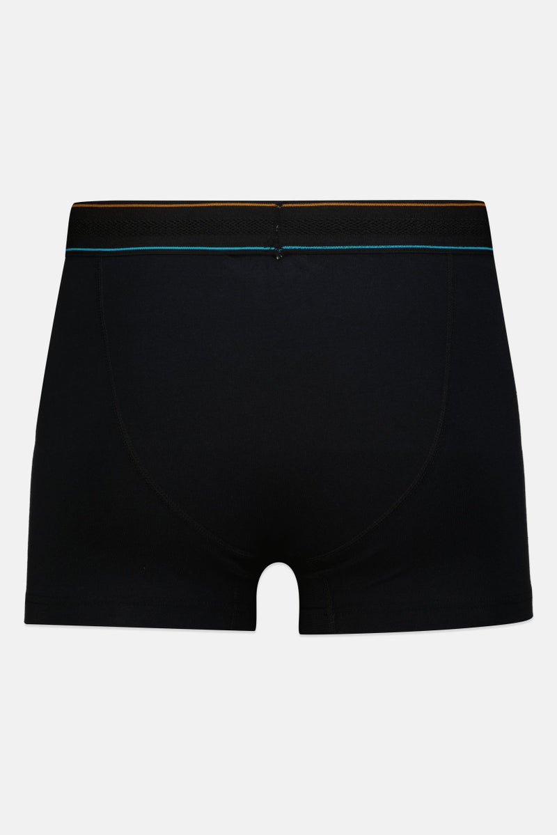 Threadbare Men 3 Pcs Brand Logo Boxer Briefs, Black - Image 4