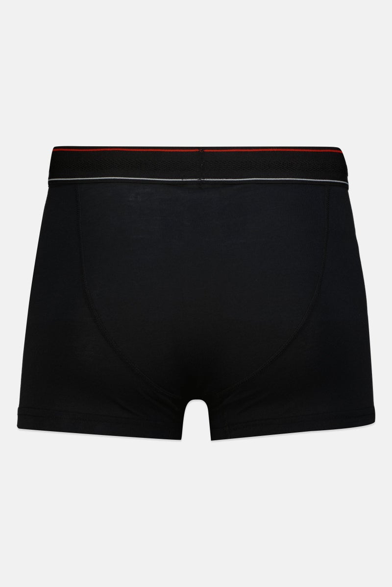 Threadbare Men 3 Pcs Brand Logo Boxer Briefs, Black - Image 2