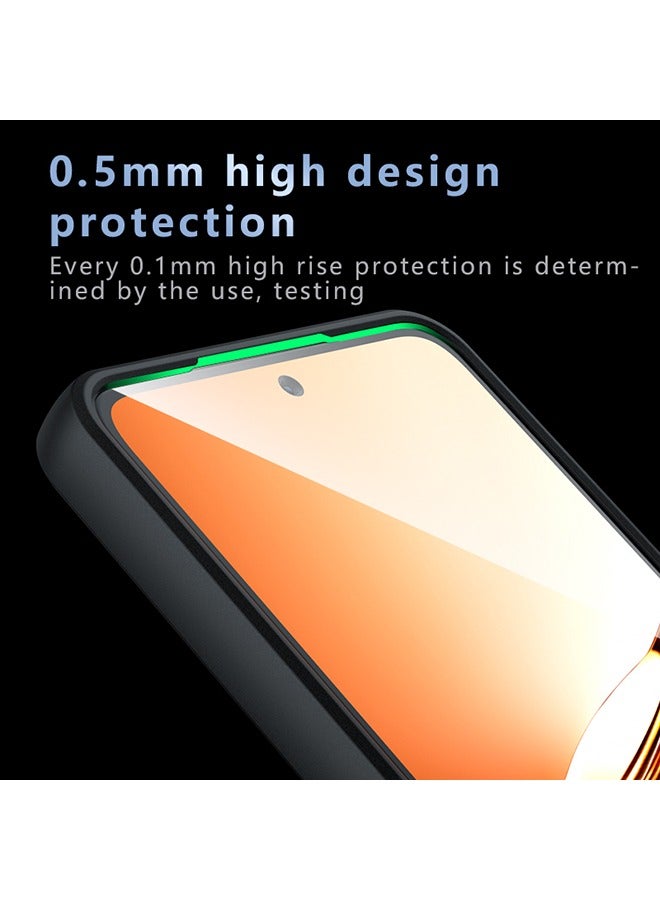 Case for OPPO Reno 12 F 5G, Frosted Translucent Back Protective Slim Phone Cover, Anti-Fingerprints, Anti-Fall Drop Protection, Shockproof Case for OPPO Reno 12 F 5G (Black) - Image 5