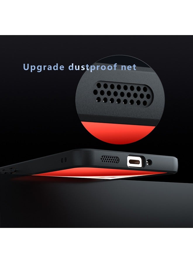 Case for OPPO Reno 12 F 5G, Frosted Translucent Back Protective Slim Phone Cover, Anti-Fingerprints, Anti-Fall Drop Protection, Shockproof Case for OPPO Reno 12 F 5G (Black) - Image 4