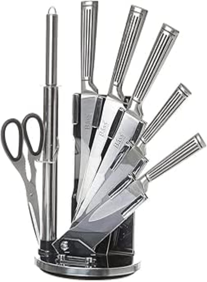Bass - Knives Set of 8 Pieces - Silver
