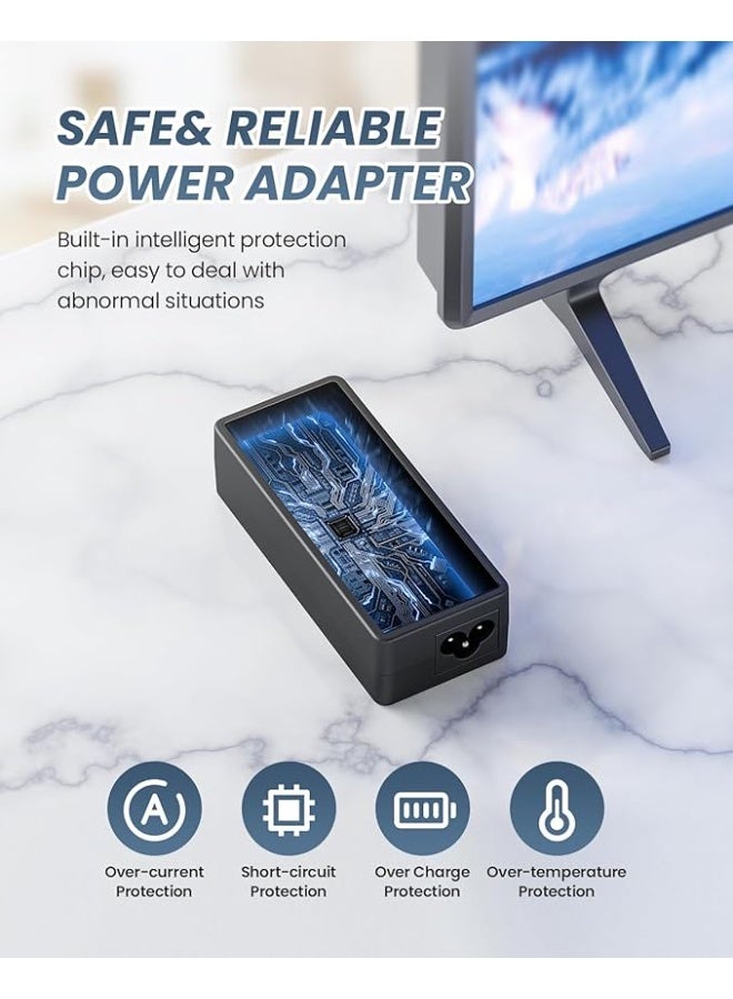 Terabyte كابل طاقة محول 14 فولت تيار متردد/تيار مستمر لشاشات S22F350FHR S22A330 S22F352 S24D300HL S27D390H S27D360H C24F390FHR C24RG50FQR C27R500FHR SF35 CR50 CRG5 CF39 سلسلة شاشات الألعاب SyncMaster - Image 4