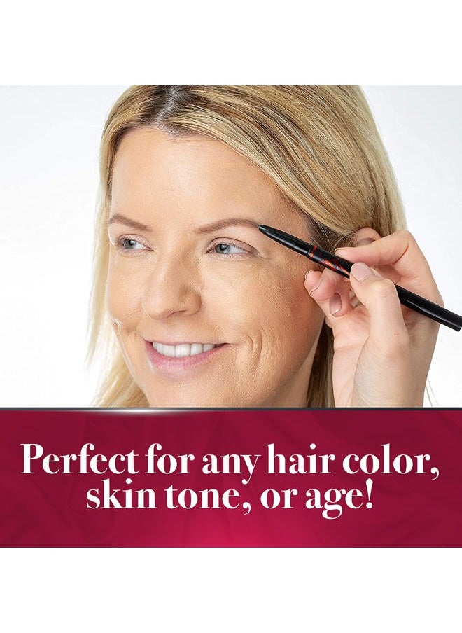ybf - Beauty Eyebrow Pencil - Universal Automatic Brow Pencil With Spoolie Brush - Perfect Eyebrow Makeup Shaper and Filler For Women - All Hair Colors & Skin Tones - Taupe Eyebrow Liner - 0.005 Oz - Image 1