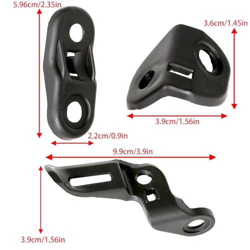 iTobest Fairing All Fixed Support Bracket Plastic Black Motorbike Compatible with Honda CBR1000RR 2008-2017 (Pack of 4) - Image 2