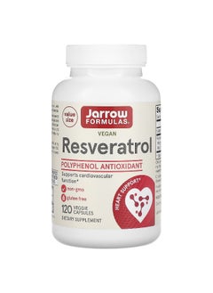 jarrow formulas Jarrow Formulas, Resveratrol, 120 Veggie Capsules  - Image 1