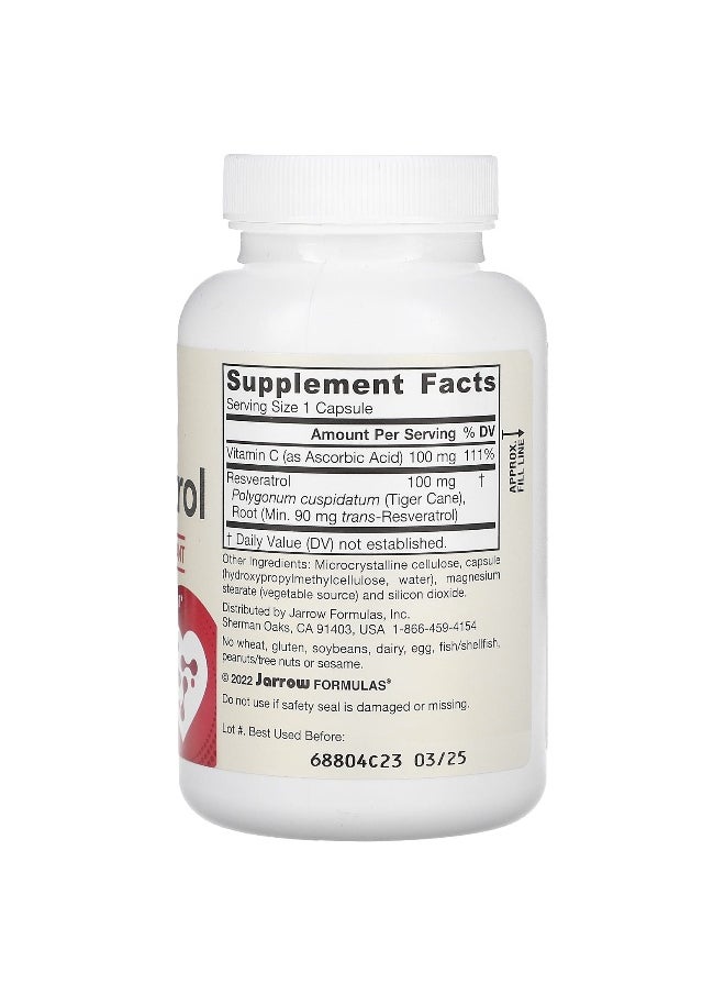 jarrow formulas - Jarrow Formulas, Resveratrol, 120 Veggie Capsules - Image 1