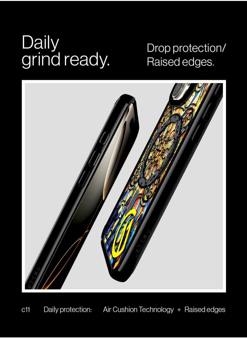 Spigen - Ultra Hybrid T MagFit for iPhone 16 PRO Case Cover [Camera Control Button Cover] with MagSafe [3D Spatial Effect with Hexa-Layer Print] - C11 Magnolia - Image 1