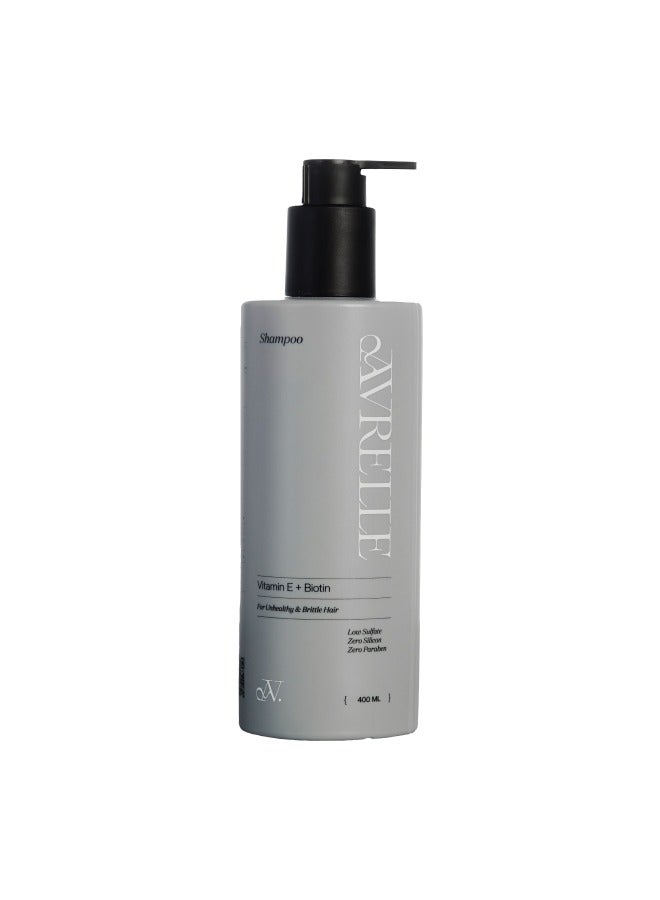 AVRELLE VITAMIN E OIL + BIOTIN LOW SULFATE SHAMPOO FOR UNHEALTHY AND BRITTLE HAIR 
