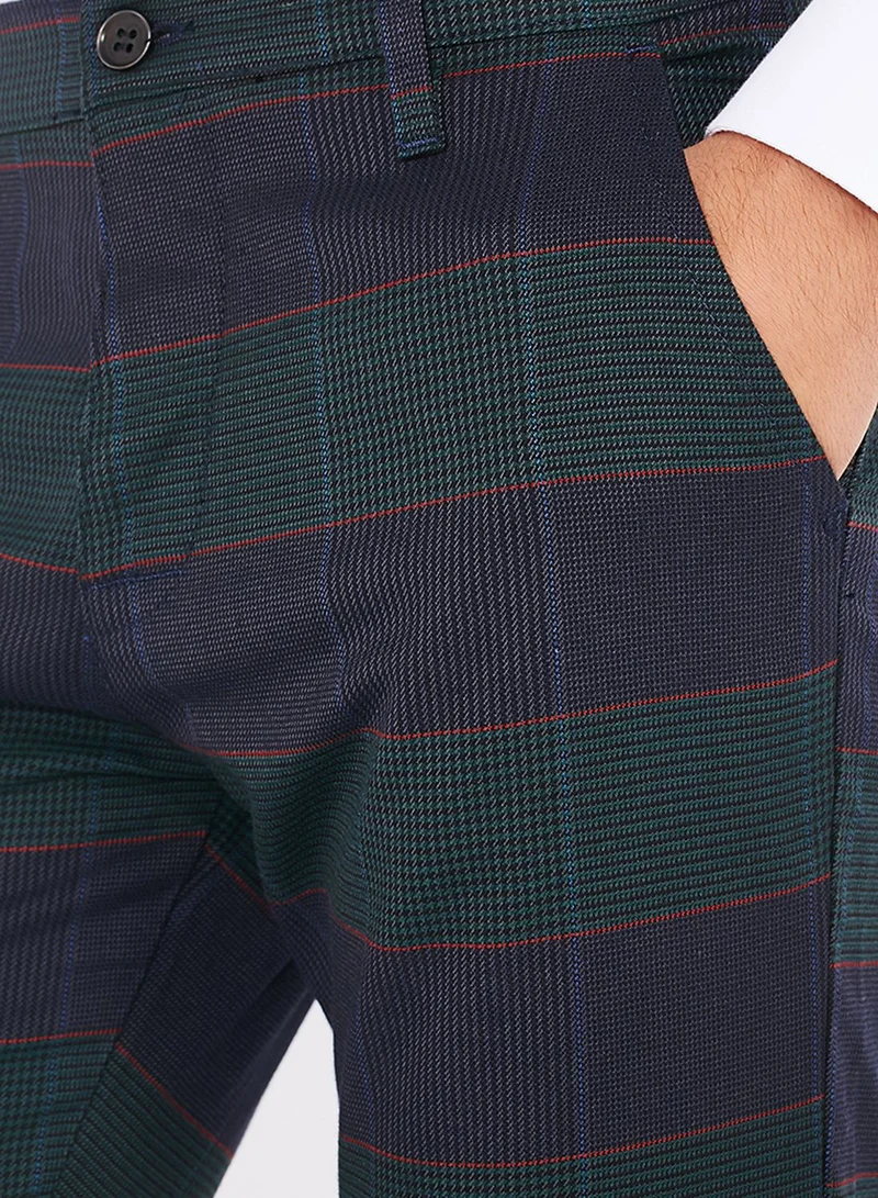 TOPMAN Tartan Skinny Chino Pants