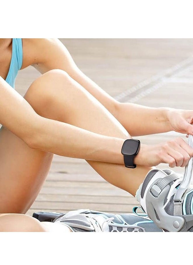 Muyixin سوار سيليكون بديل لساعة Fitbit Versa 4/Versa 3/Sense 2/Sense للنساء والرجال  - Image 5