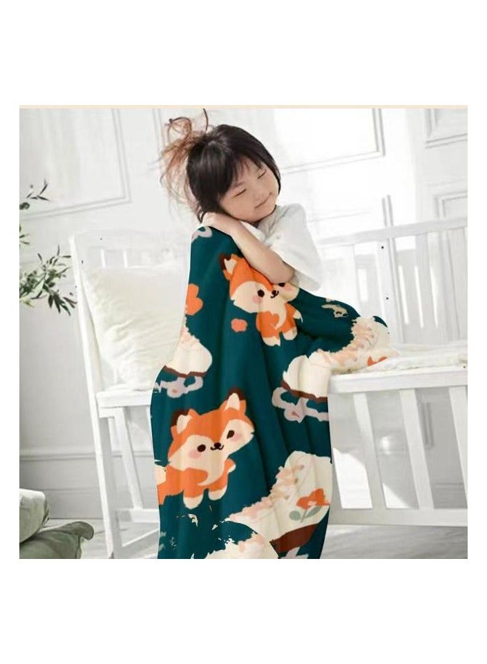 general Baby and children's cartoon flannel thin blanket (warm and comfortable, suitable for sleep, game use) 70cm*100cm - 545 - Image 3