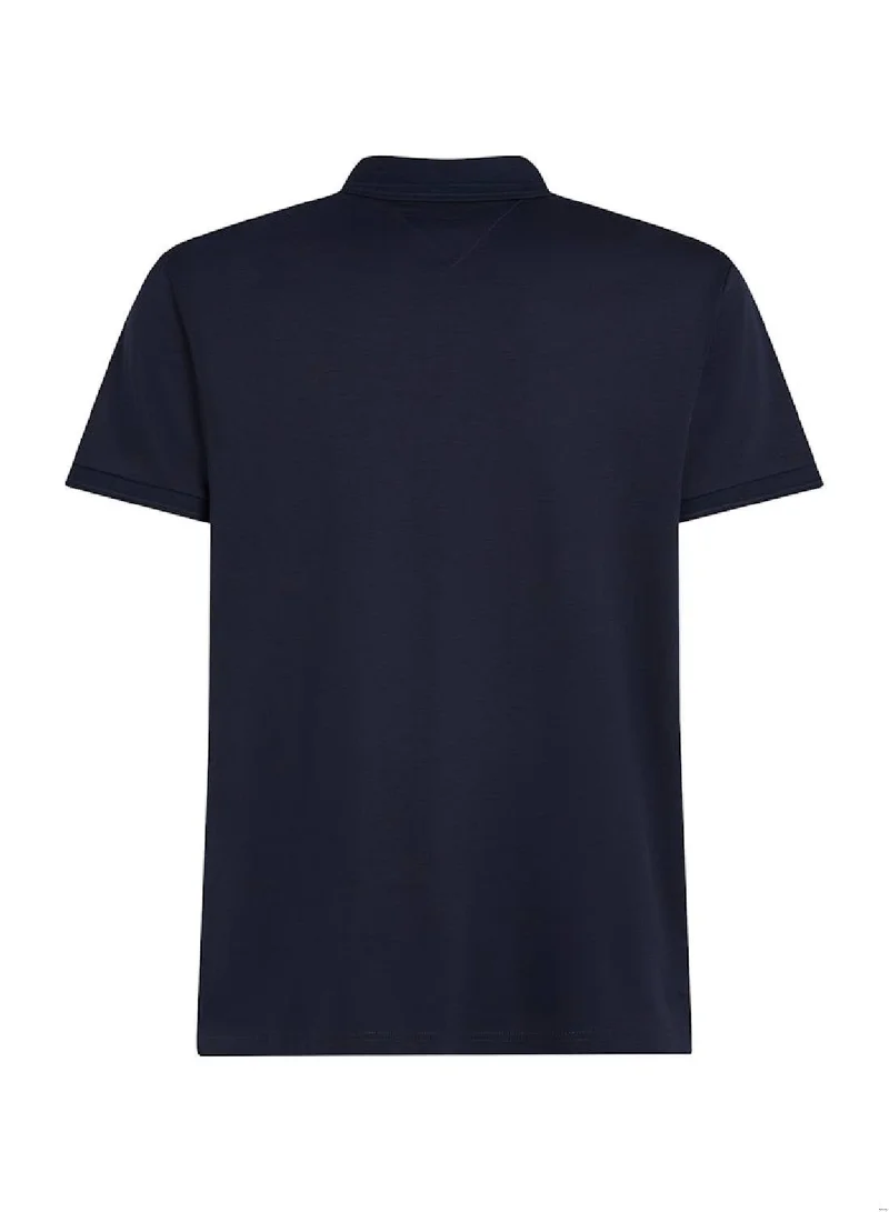 Tommy Hilfiger Desert Sky Regular Fit Zip Placket Polo Shirt for Men | Best Price UAE