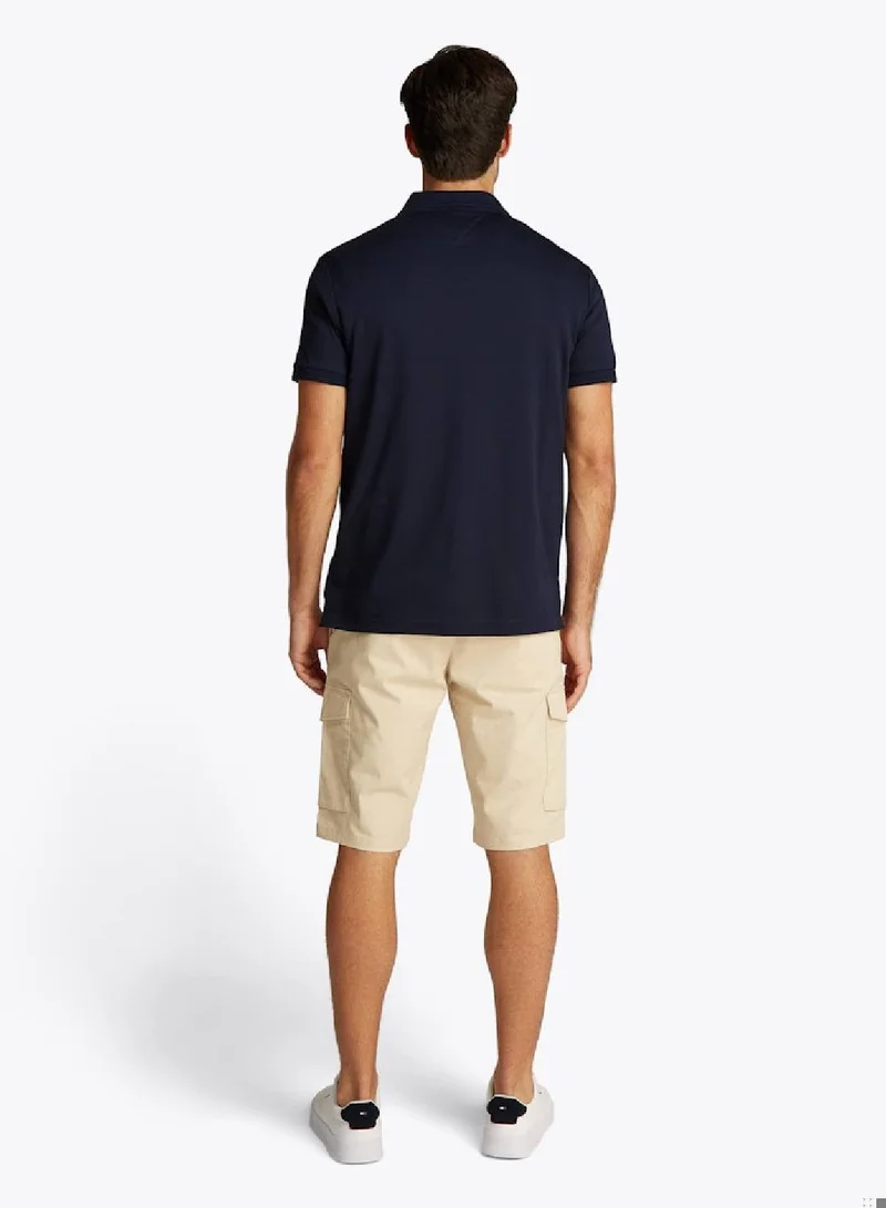 Tommy Hilfiger Desert Sky Regular Fit Zip Placket Polo Shirt for Men | Best Price UAE