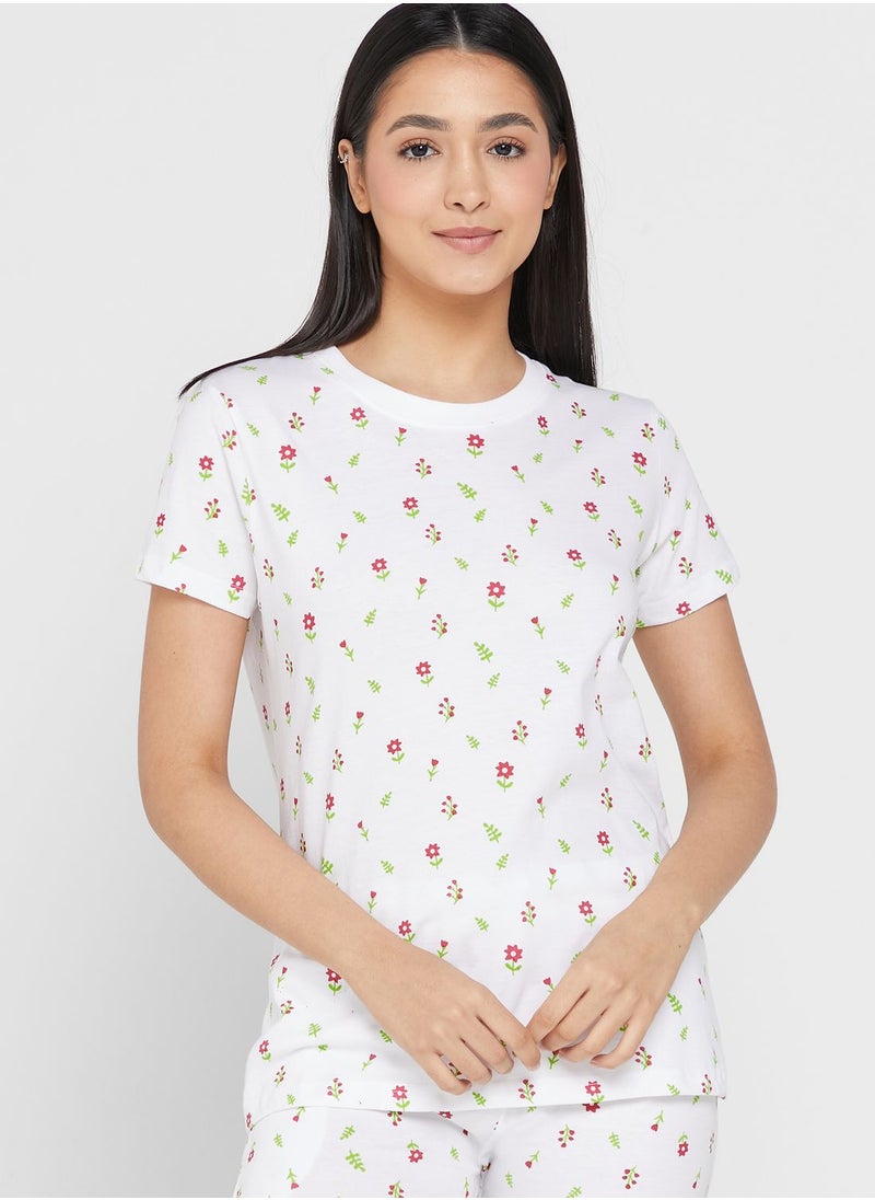 Ginger - Graphic T-Shirt And Pyjama Set - Image 1