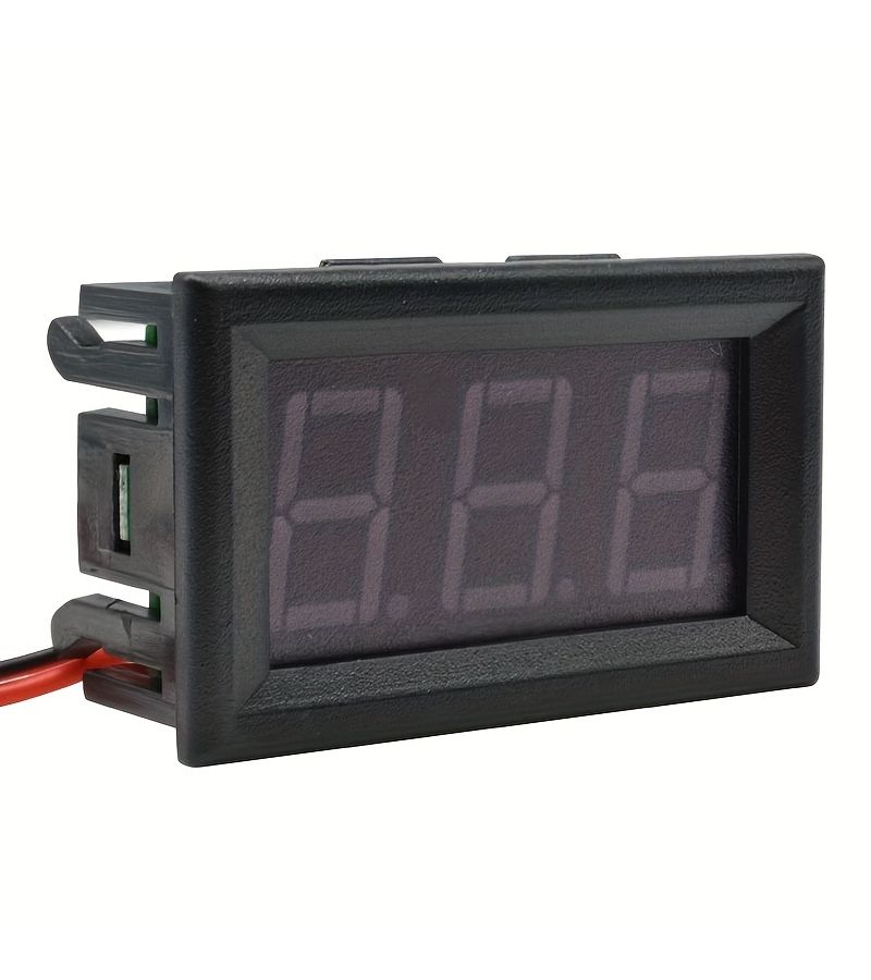 فولتميتر رقمي 0.56 بوصة ثنائي الأسلاك DC 4.5V 30V شاشة عرض جهد LED أحمر - Image 2