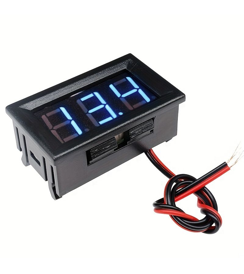 فولتميتر رقمي 0.56 بوصة ثنائي الأسلاك DC 4.5V 30V شاشة عرض جهد LED أحمر - Image 5