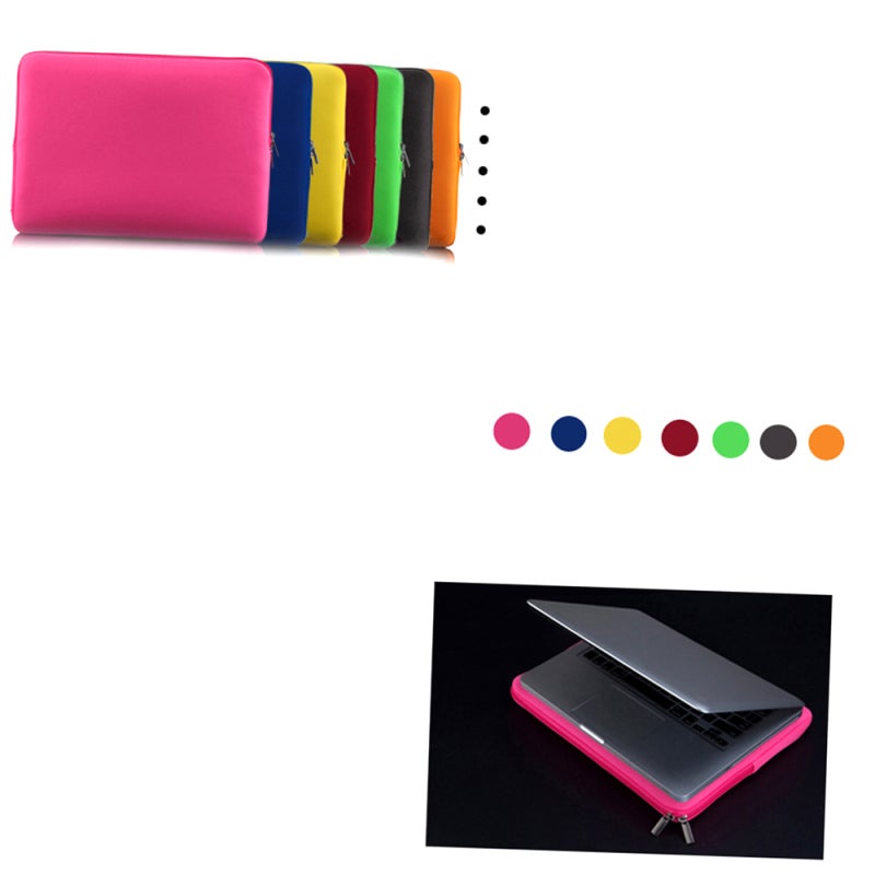 Lss 14-Inch Ultrabook Sleeve: Form-Fitting Pink Sleeve - Slim Envelope Style With Foam Padding for 14-Inch Laptops And Ultrabooks - Image 2