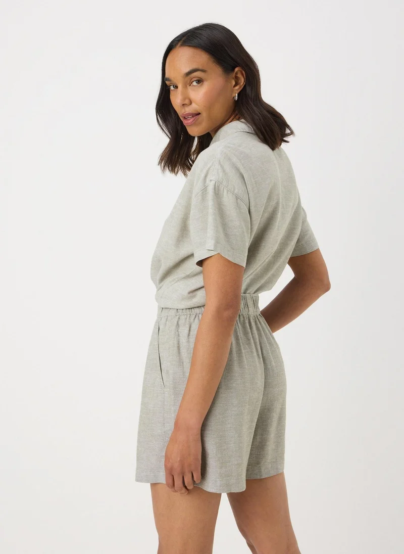 Matalan Sage Green Linen Blend Shorts