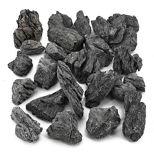 Unocho Seiryu Rock Aquarium Stones 11lb Natural Dragon Stone for Aquascaping Fish Tank Aquarium Landscaping Model Tank Decoration Miniature Fairy Garden(3-8 Inches) - Image 2