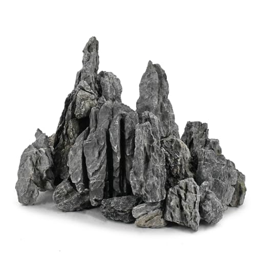 Unocho Seiryu Rock Aquarium Stones 11lb Natural Dragon Stone for Aquascaping Fish Tank Aquarium Landscaping Model Tank Decoration Miniature Fairy Garden(3-8 Inches) - Image 1
