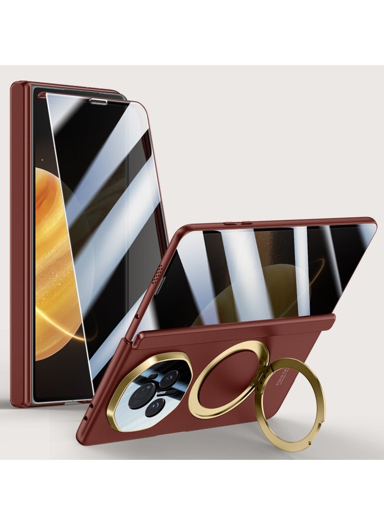 general Compatible with Honor Magic V3 Magnetic Hinge Protection Case, Rotatable Bracket Stand Back Cover with Privacy Screen Protector For Magic V3 - Image 1